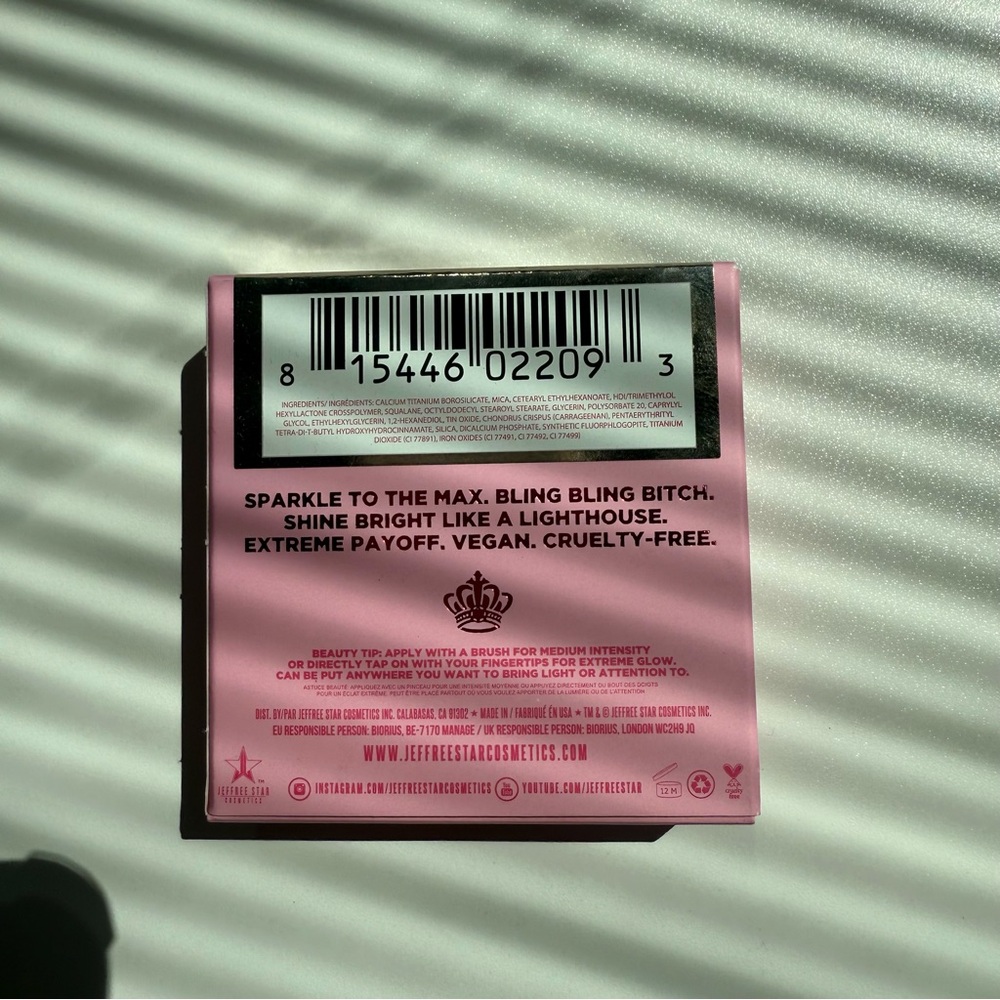 Jeffree Star Supreme Frost Frozen Peach Highlighting Makeup Powder NEW - Picture 7 of 10